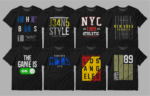 152 T-shirt bundle, Urban streetwear t shirt designs vector bundle, quotes typography t shirt designs vector bundle, cool t shirt design, t shirt design for pod, svg, png,