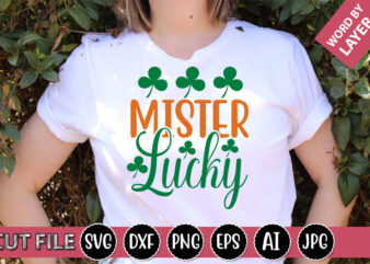 Mister Lucky SVG Vector for t-shirt