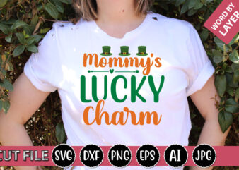 Mommy’s Lucky Charm SVG Vector for t-shirt