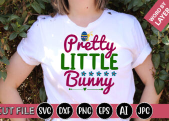 Pretty Little Bunny SVG Vector for t-shirt