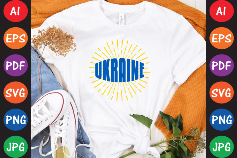 Ukraine T-shirt And SVG Design