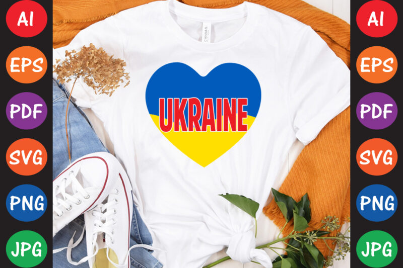 Ukraine T-shirt And SVG Design