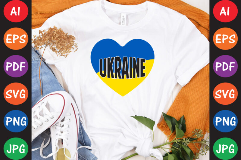 Ukraine T-shirt And SVG Design