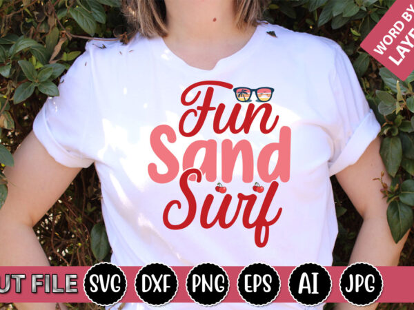 Fun sand surf svg vector for t-shirt