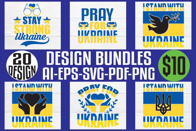 Ukraine T-shirt Design Bundle