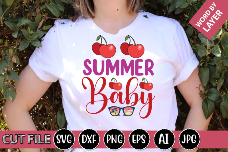 Summer Baby SVG Vector for t-shirt