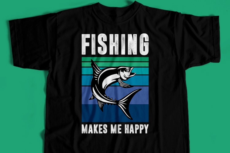 46 Best Selling Fishing T-Shirt Design Bundle For Commercial User