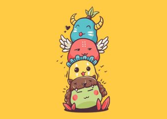 cuteness totem t shirt vector file