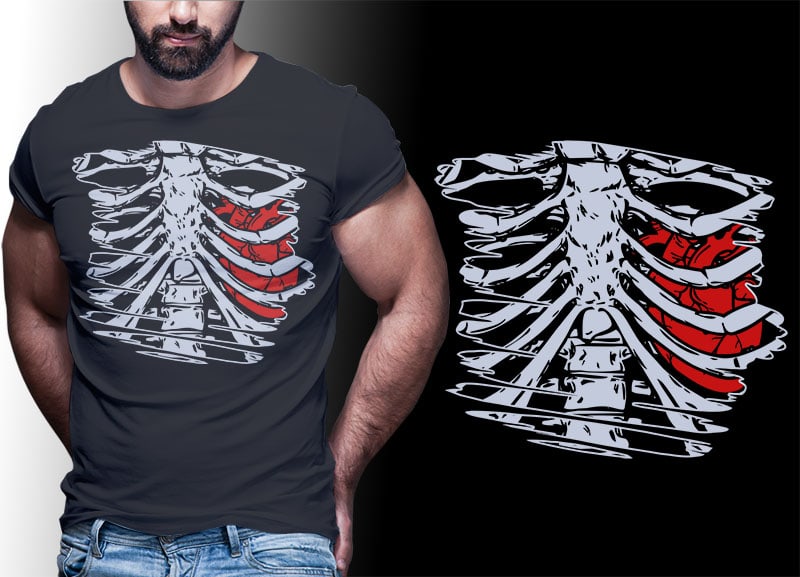 3d six pack t shirt design bundle