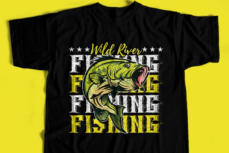 46 Best Selling Fishing T-Shirt Design Bundle For Commercial User