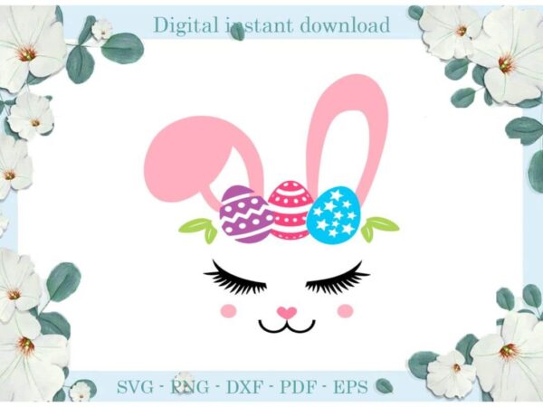 Easter bunny image gift ideas diy crafts bunny svg files for cricut, easter sunday silhouette quote sublimation files, cameo htv files vector clipart