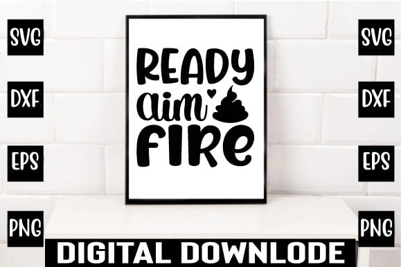 Ready aim fire t shirt design online