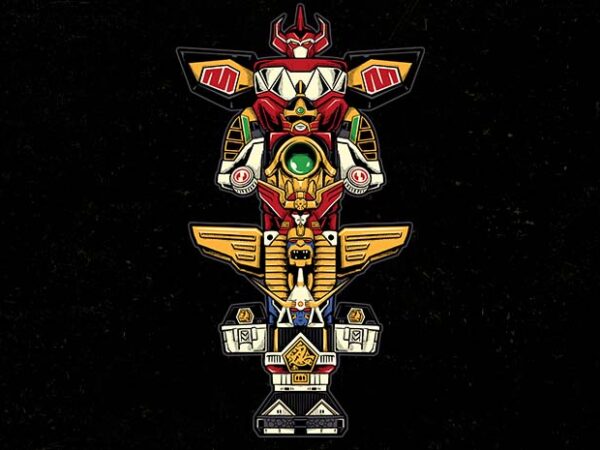 Zord totem t shirt graphic design