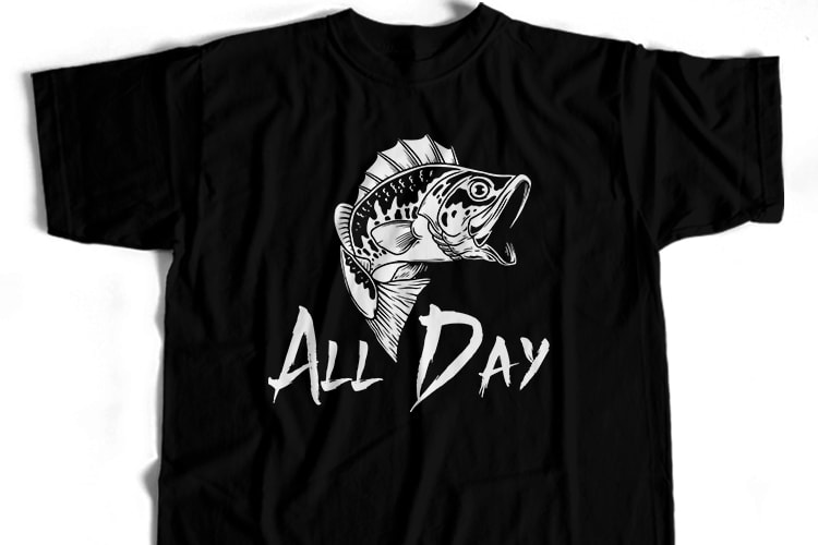 46 Best Selling Fishing T-Shirt Design Bundle For Commercial User