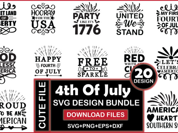 4th of july svg design bundle