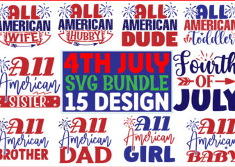 4th July SVG T shirt Design Bundle