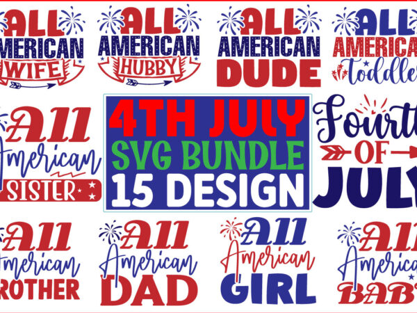 4th july svg t shirt design bundle