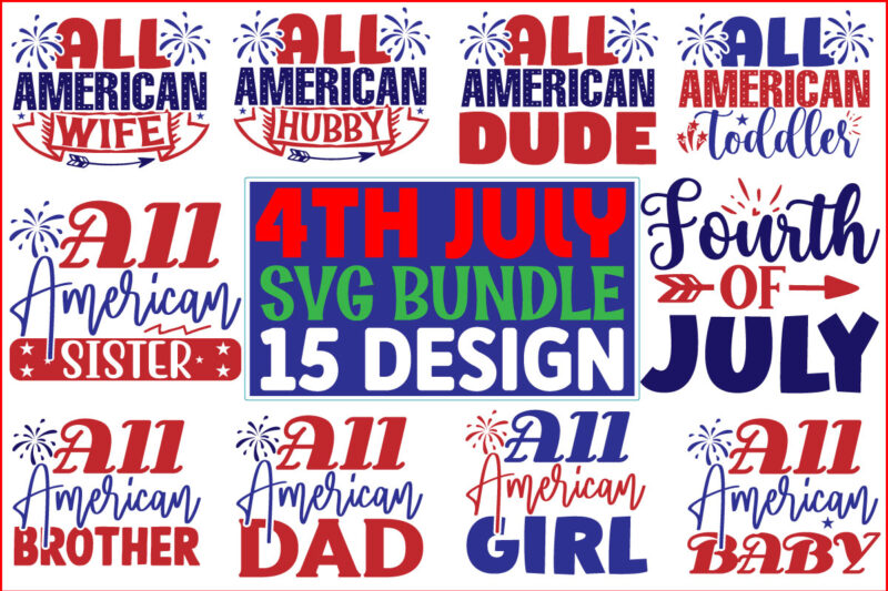 4th July SVG T shirt Design Bundle