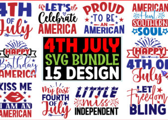 4th July SVG T shirt Design Bundle