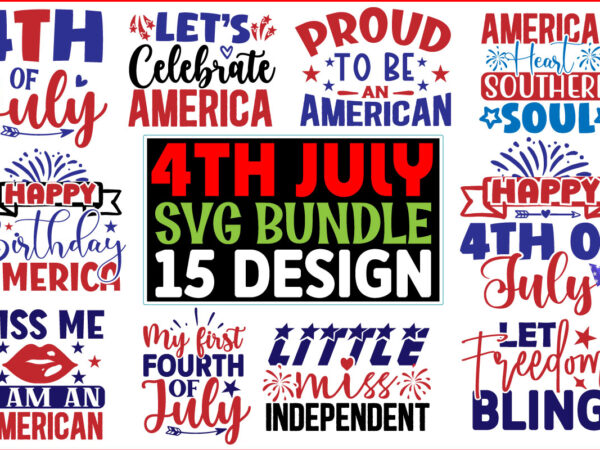 4th july svg t shirt design bundle