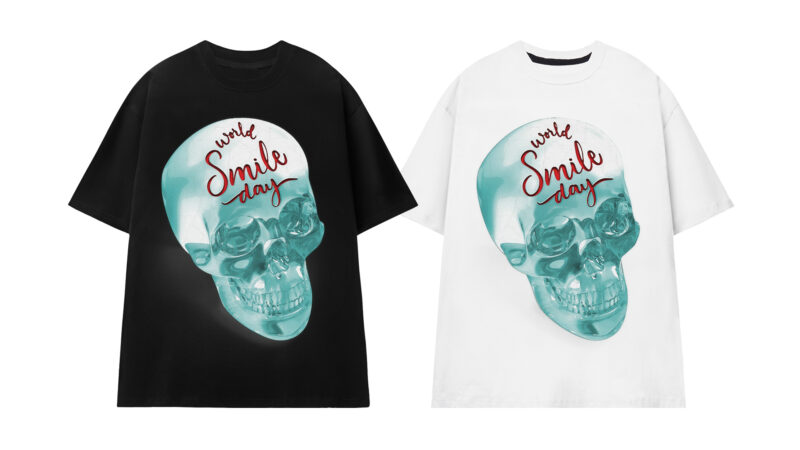 Crtytal Skull 2 t-shirt design illustration png