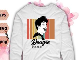 Vintage Dougie Buckets Basketball Player T-shirt design svg vector