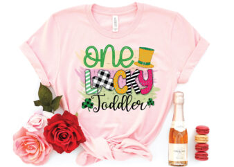 one lucky toddler sublimation t shirt design online