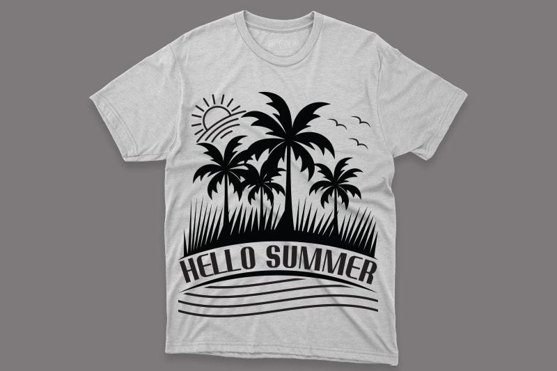 Bestselling Summer T-Shirt Design for Commercial use.