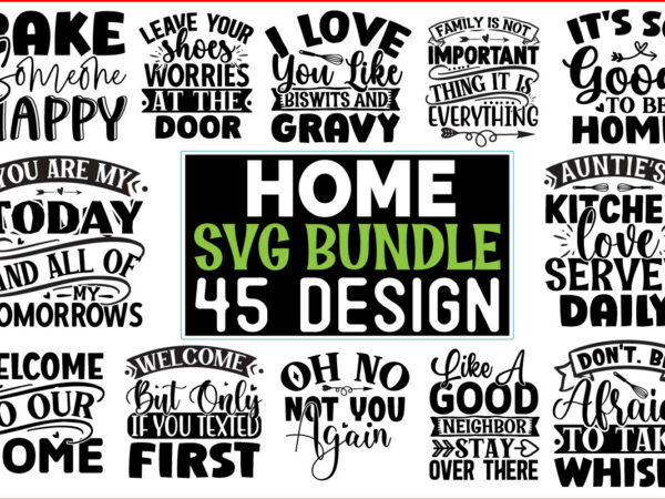 Home and sign svg design bundle