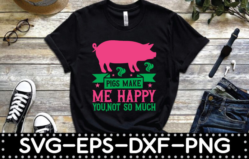 Pigs Svg files for cricut, Farm animal flower, Piggy, Piglet, Swine, Farmhouse clipart, cute livestock vector download, png, printable, dxf
