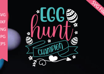 Egg hunt champion vector clipart