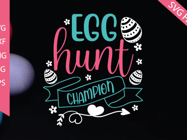 Egg hunt champion vector clipart