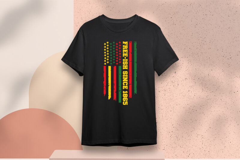 African American Flag Free-Ish Design Printable SVG Sublimation