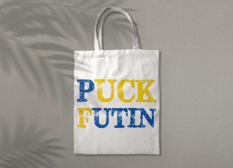 Blue Yellow Puck Futin Tshirt Design