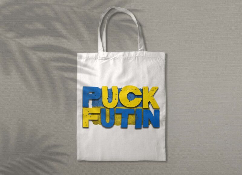 Puck Futin Ukraine Flag Tshirt Design