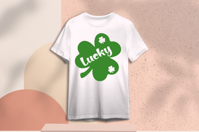 St Patricks Day Lucky Leaf Clover Diy Crafts Svg Files For Cricut, Silhouette Subliamtion Files, Cameo Htv Print