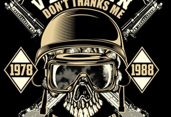 Army skull illustration graphic