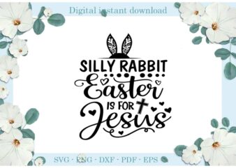Easter Day Gifts Silly Rabbit Diy Crafts Rabbit Svg Files For Cricut, Easter Sunday Silhouette Colorful Sublimation Files, Cameo Htv Print vector clipart