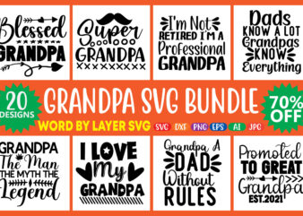 Grandpa SVG Bundle, Grandpa Bundle, Father’s Day svg, Grandpa SVG, Fathers Day Bundle, Daddy svg, dxf, png instant download, Grandpa Quotes,Grandpa Svg, Papa Svg, Pawpaw Svg, Gramps Svg, Grandpa Svg