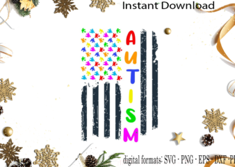 Autism Awareness Gift Idea SVG Sublimation Files