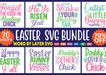 Easter Svg Bundle vector clipart