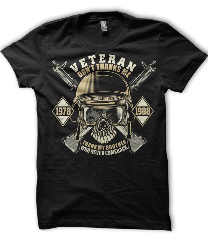 ARMY SKULL ILLUSTRATION GRAPHIC