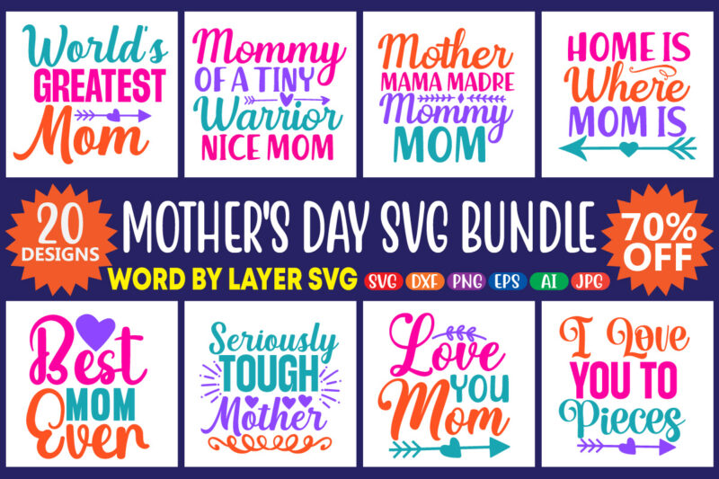 Mother’s Day SVG Bundle Vol.2