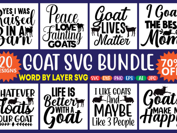Goat bvg bundle t shirt design template
