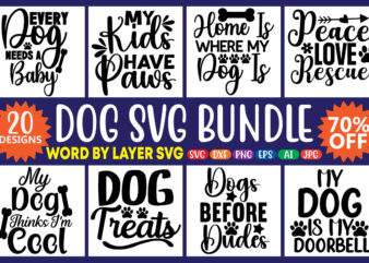 Dog Svg Bundle t shirt vector illustration