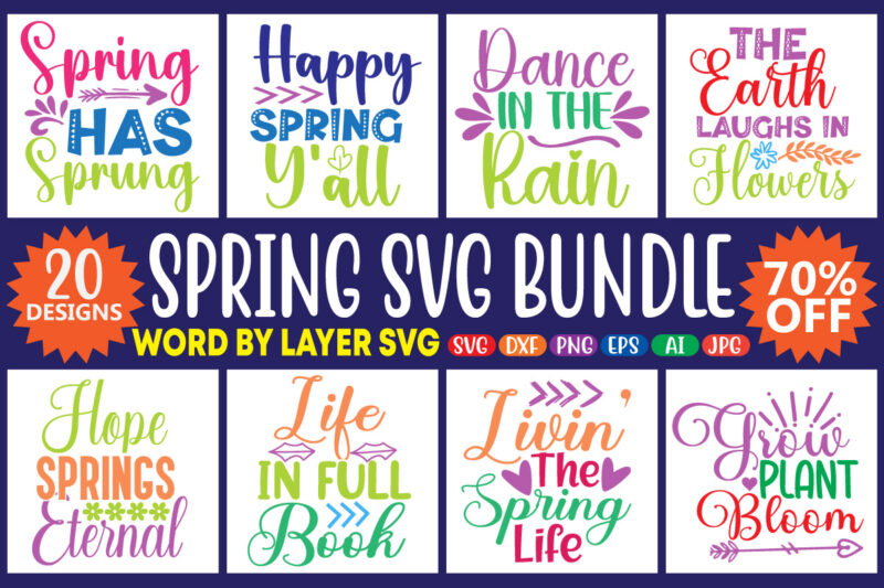 Spring Svg Bundle vol.4