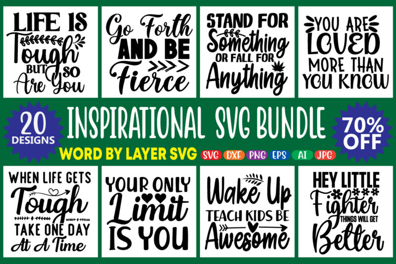 Inspirational svg bundle