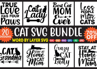 Cat Svg Bundle T-Shirt Design