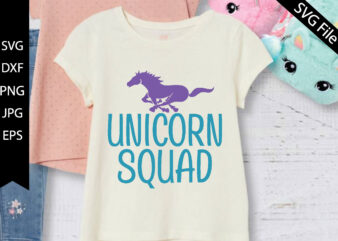 Unicorn Squad t shirt vector graphic