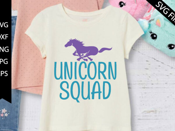 Unicorn squad t shirt vector graphic